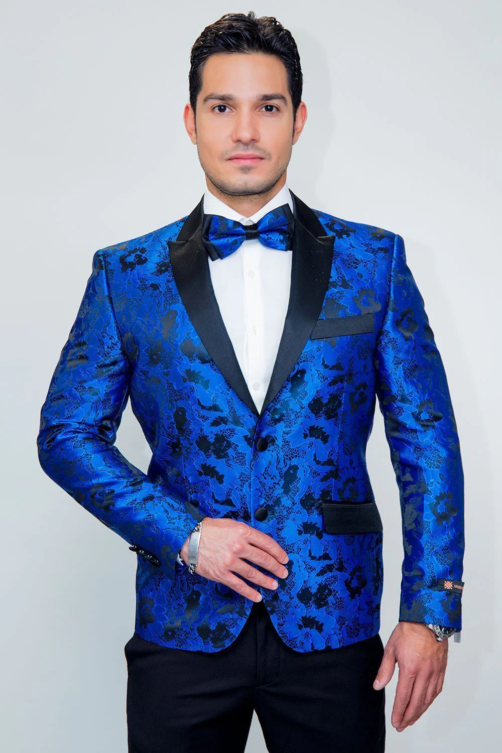 "Amsterdam" Royal Blue Tuxedo Jacket - Image 3