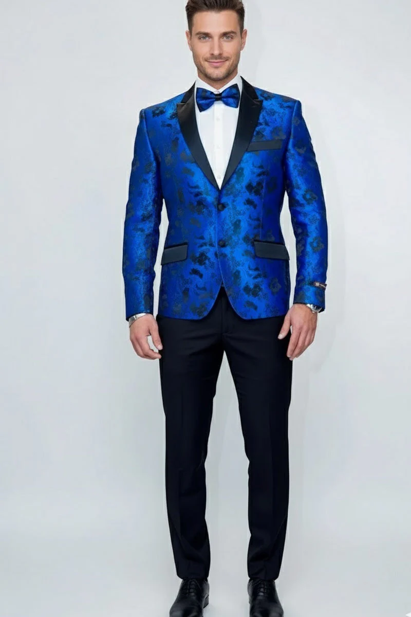 "Amsterdam" Royal Blue Tuxedo Jacket - Image 5