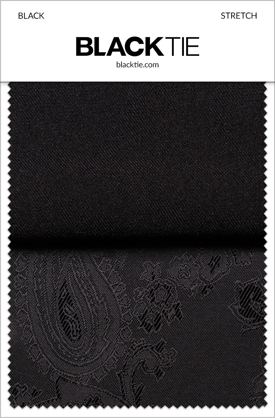 Black Stretch Fabric Swatch - Image 2