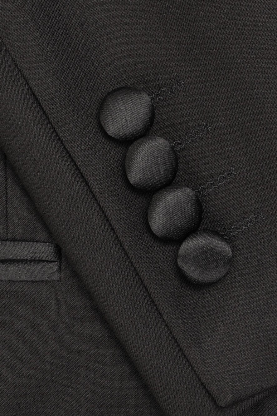 "Hartford" Black Tuxedo Jacket - Image 3