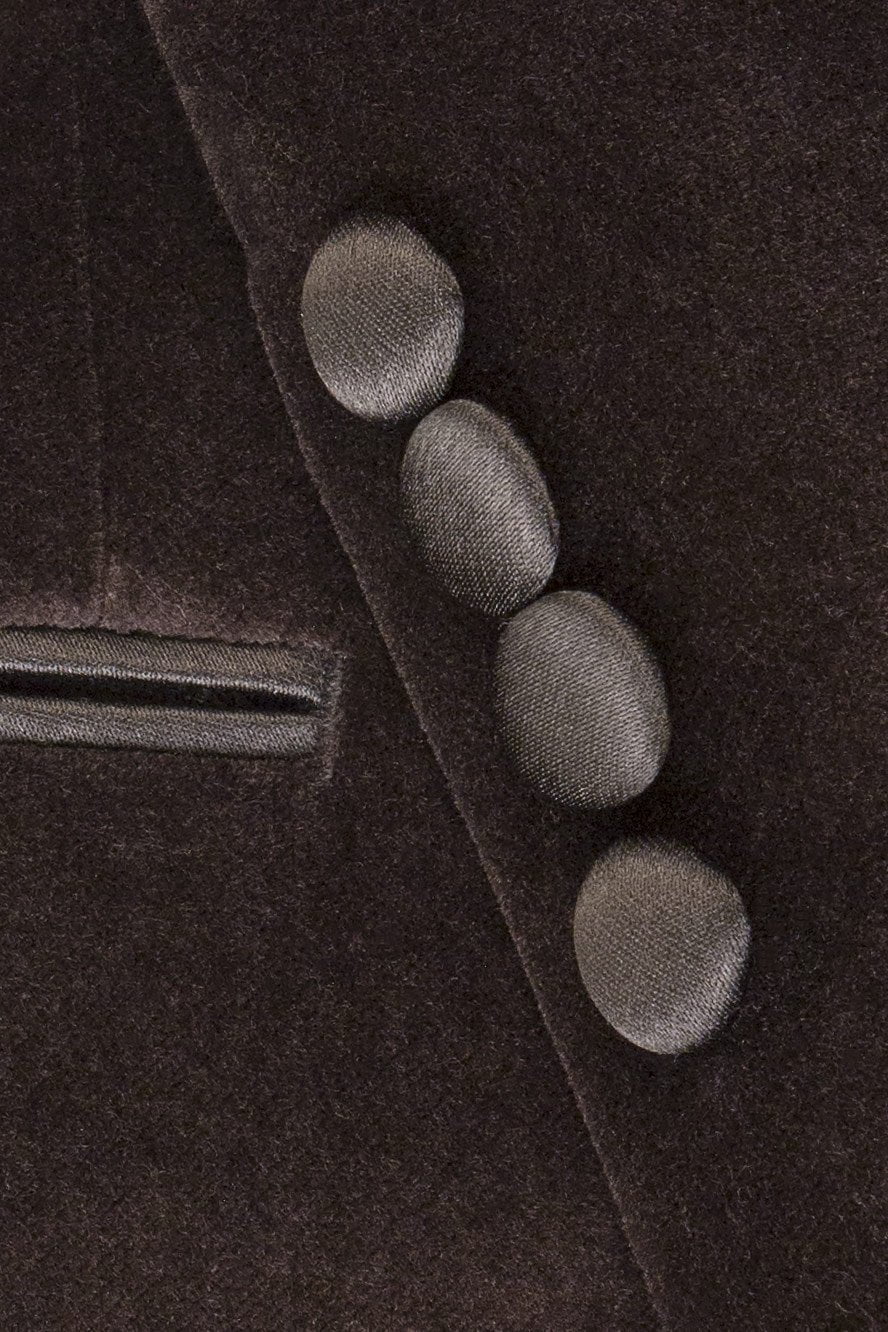 "Liam" Black Velvet Jacket - Image 4