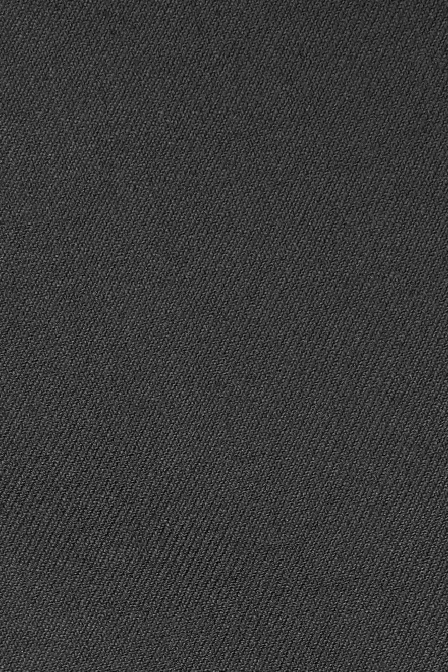 "Logan" Black Luxury Wool Blend Tuxedo Pants - Image 2