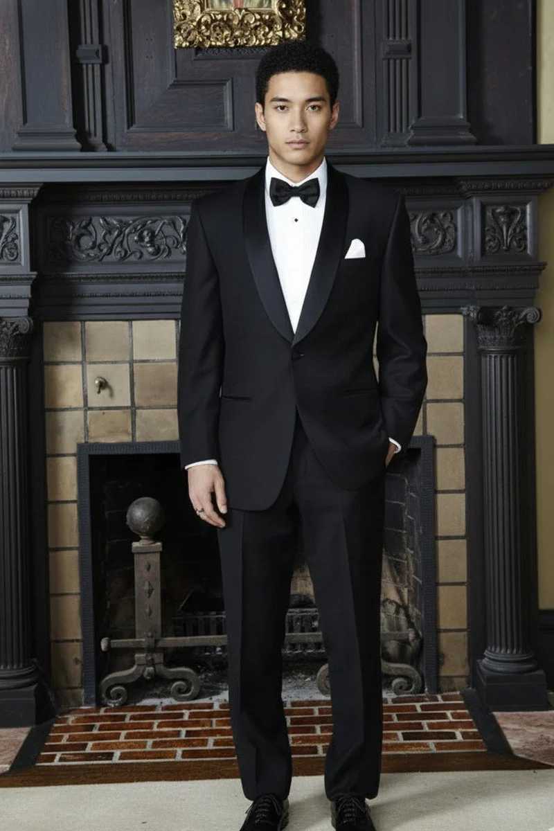 "London" Black Tuxedo Jacket (Separates) - Image 10