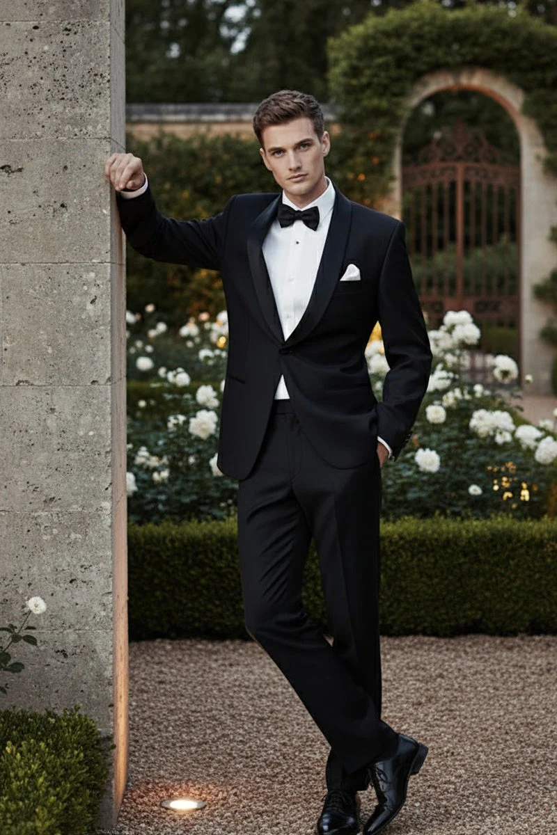 "London" Black Tuxedo Jacket (Separates) - Image 14