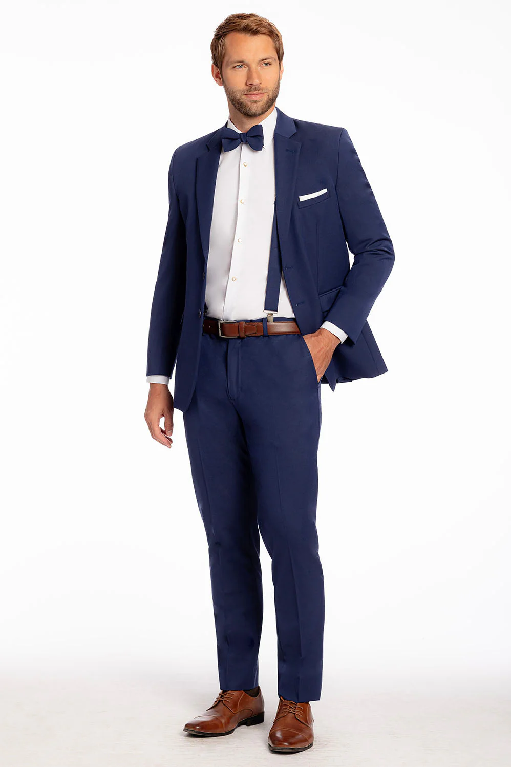 "Metro" Indigo Suit Jacket (Separates) - Image 3