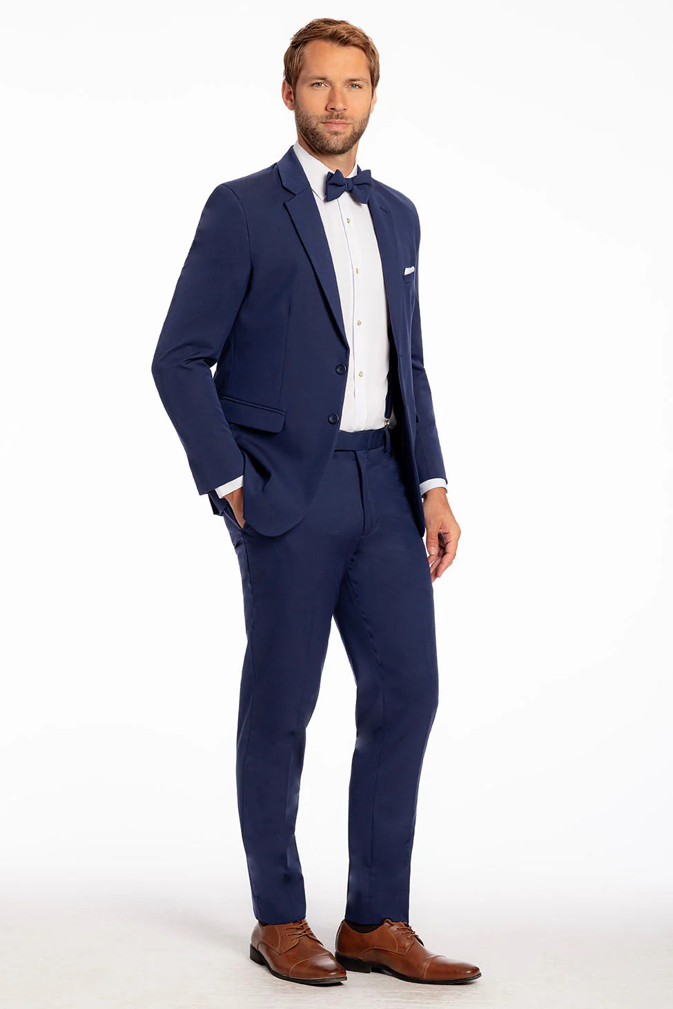 "Metro" Indigo Suit Jacket (Separates) - Image 4