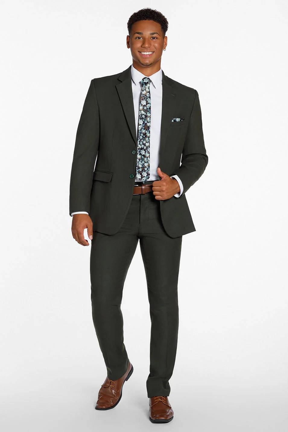 "Metro" Olive Suit Jacket (Separates) - Image 3