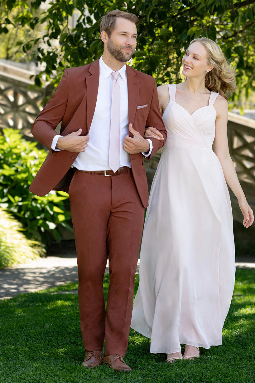 "Metro" Rust Suit Jacket (Separates) - Image 4