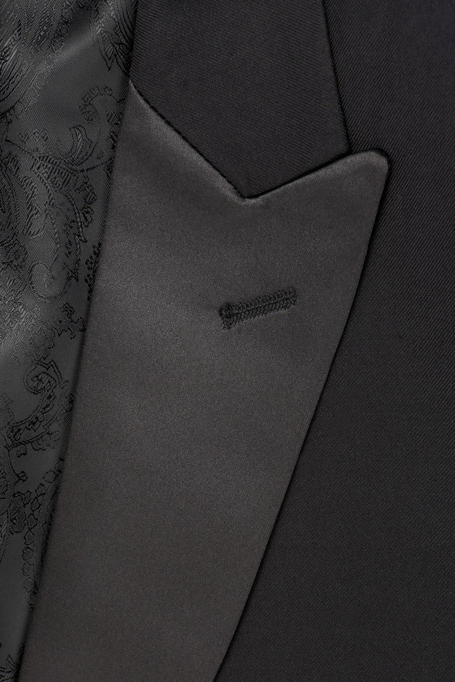 "Milan" Black Tuxedo Jacket - Image 2