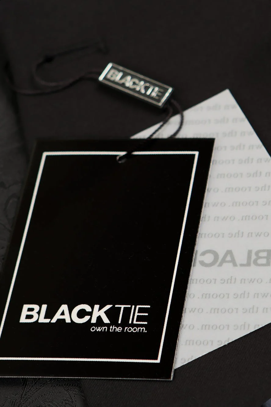 "Milan" Black Tuxedo Jacket - Image 5