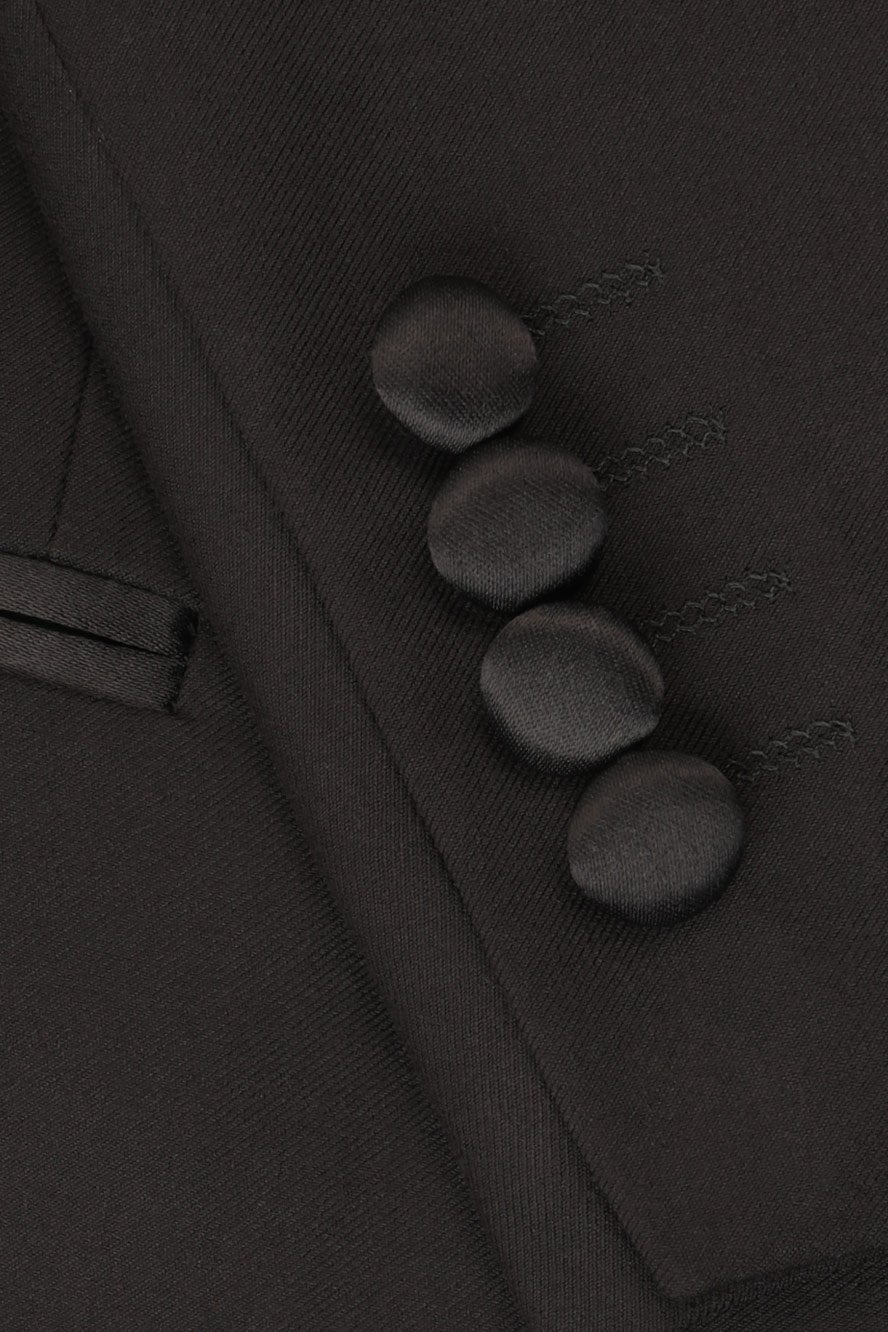 "Rio" Black Tuxedo Jacket - Image 3