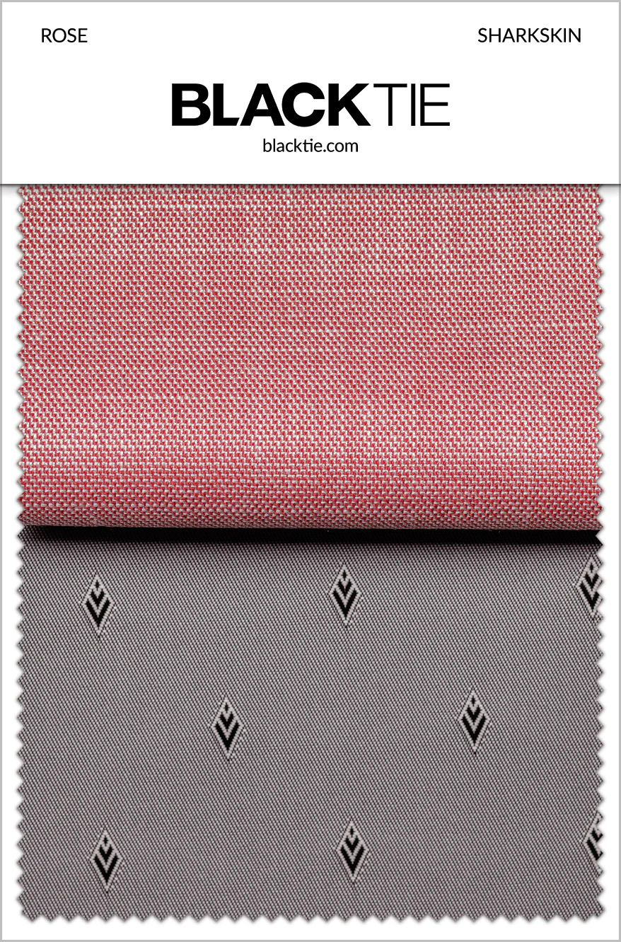Rose Sharkskin Fabric Swatch - Image 2