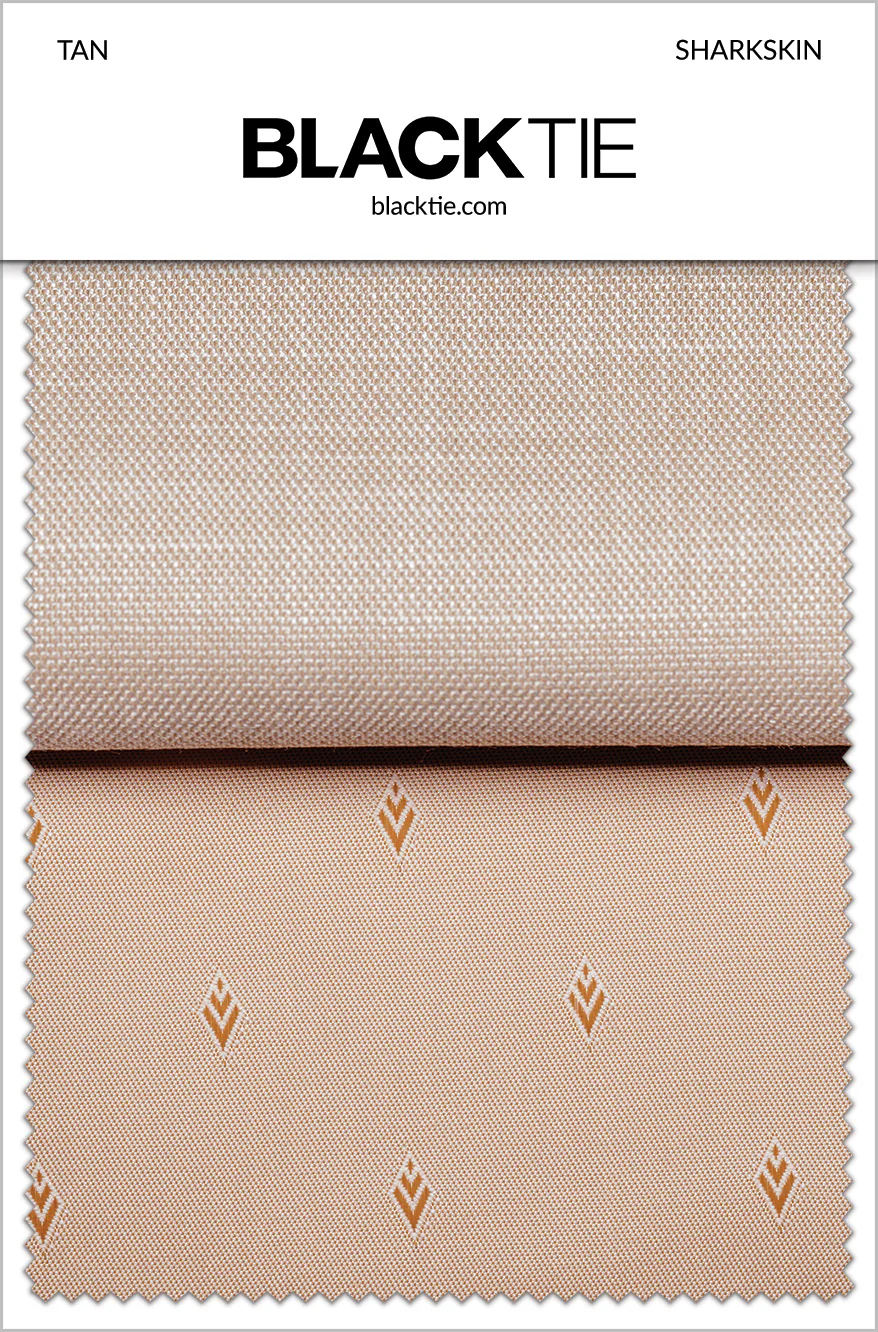 Tan Sharkskin Fabric Swatch - Image 2