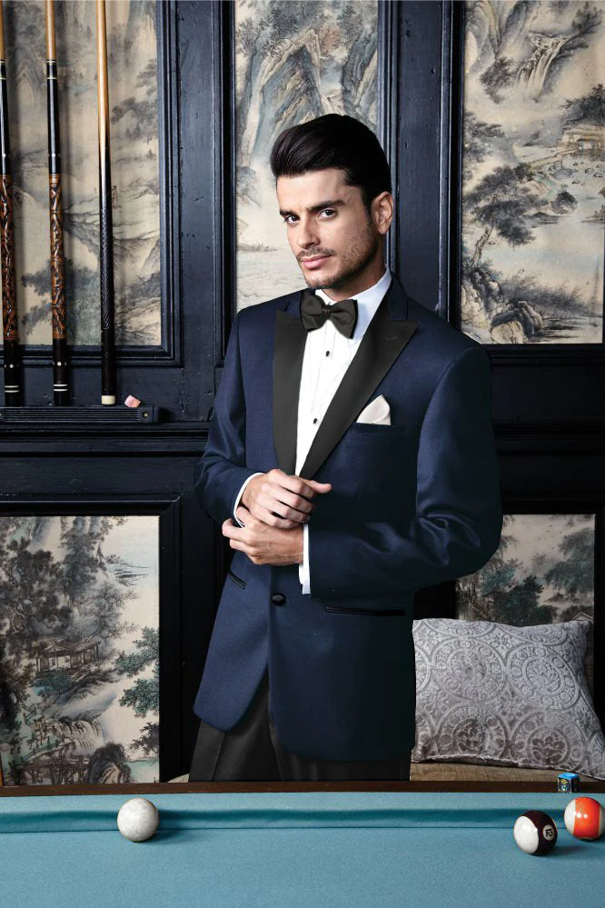 "Vermont" Midnight Blue Tuxedo Jacket (Separates) - Image 3