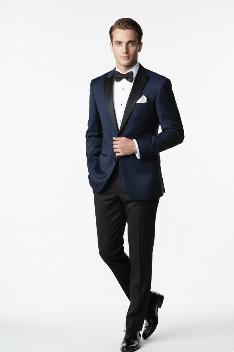 "Vermont" Midnight Blue Tuxedo Jacket (Separates) - Image 6