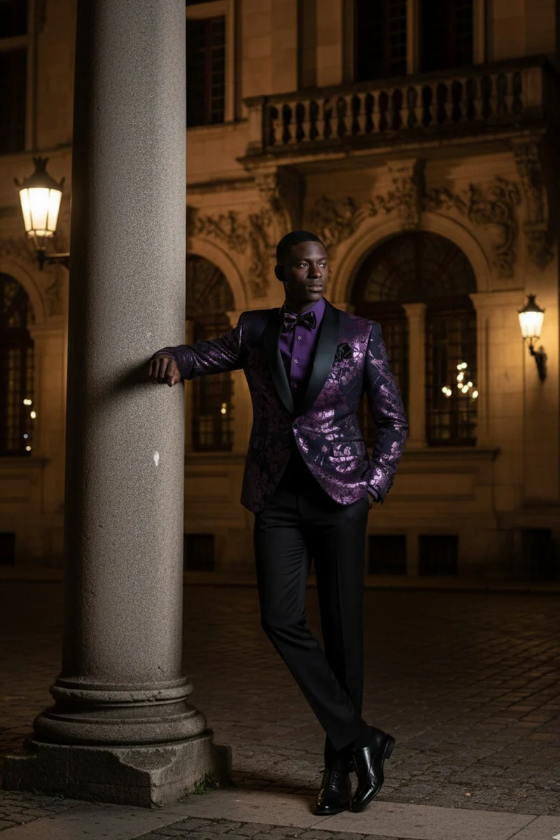 "Fusion" Lavender Tuxedo Jacket (Separates) - Image 10