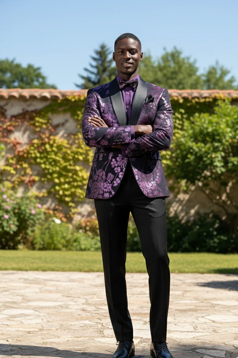 "Fusion" Lavender Tuxedo Jacket (Separates) - Image 5