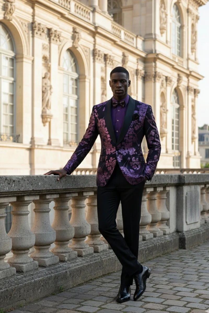 "Fusion" Lavender Tuxedo Jacket (Separates) - Image 8